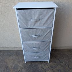 Tall Dresser Storage Tower Stand with 4 Removable Fabric Drawers