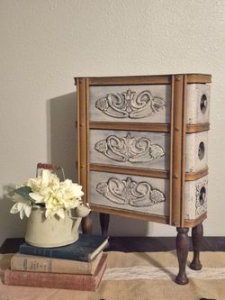 Vintage Singer Sewing Machine storage drawer cabinet