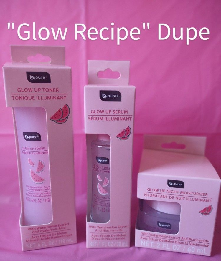 Viral "Glow Recipe" Dupe Set Brand New/ B.Pure Glow Up Serum,Toner ...