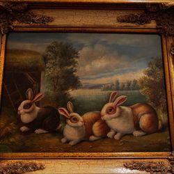 Vintage painting, signed