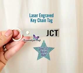 BOGO Buy 1 Get 1 Free - Men's Laser Engraved Key Chain Tag