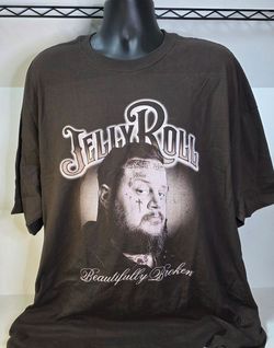 Jelly Roll Beautifully Broken Music Graphic Tee Mens 2XL