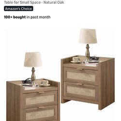 Brand New Sicotas Rattan Nightstands