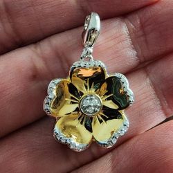Real Diamonds Pendant Or Charm