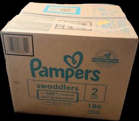 Pampers Swaddlers Baby Diapers Size 2, 186 Count