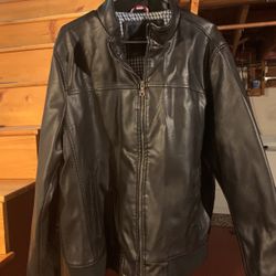 Tommy Hilfiger Leather Coat