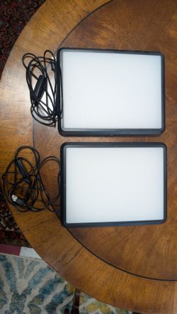 Pair of LED Light Panels - 3 Light Temps