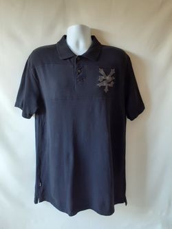 Zoo York men's black short sleeve polo shirt size XL
