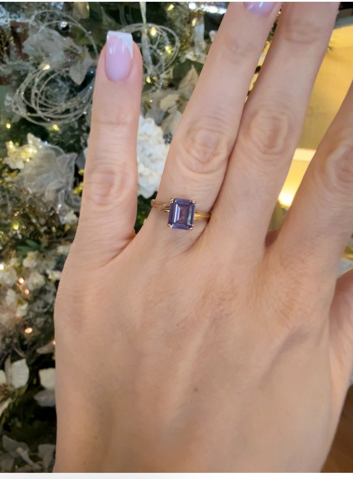 10K Gold Alexandrite Ring
