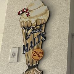 Retro Malt Sign 