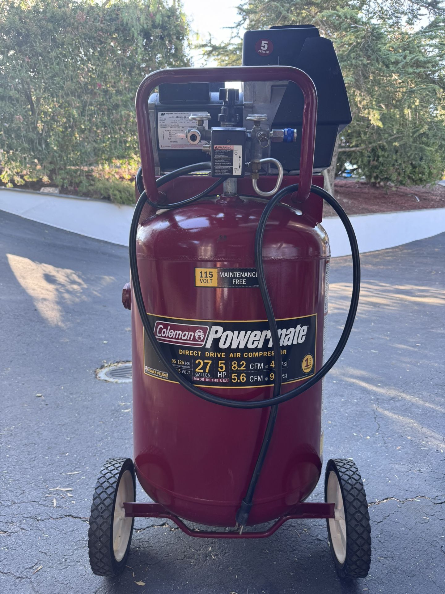 Coleman Powermate CL0502710 Air Compressor Perfect Working Condition