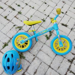 Cocomelon Balance Bike And Helmet 