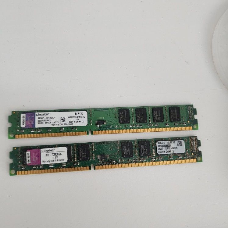 Kingston KTL-TCM58BS/2G 2x2Gb=4Gb PC3-10(contact info removed)Mhz DDR3 Desktop Memory RAM