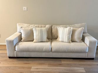 Beige Fabric Sofa