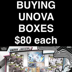 Buying Pokemon Unova Boxes $80 each