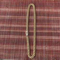 Monaco Chain 10kt Diamond Lock 