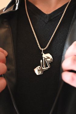 LA Silver Pendant Pure 925 Necklace