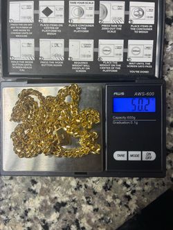 14k gold cuban miami monaco chain