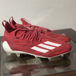 Adidas Adizero PRIMEKNIT Red White Football Cleats HP8745 Men’s Size 13
