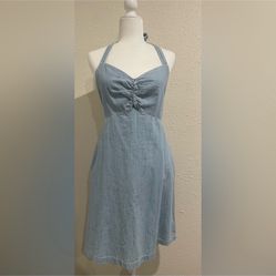Halter Blue Dress