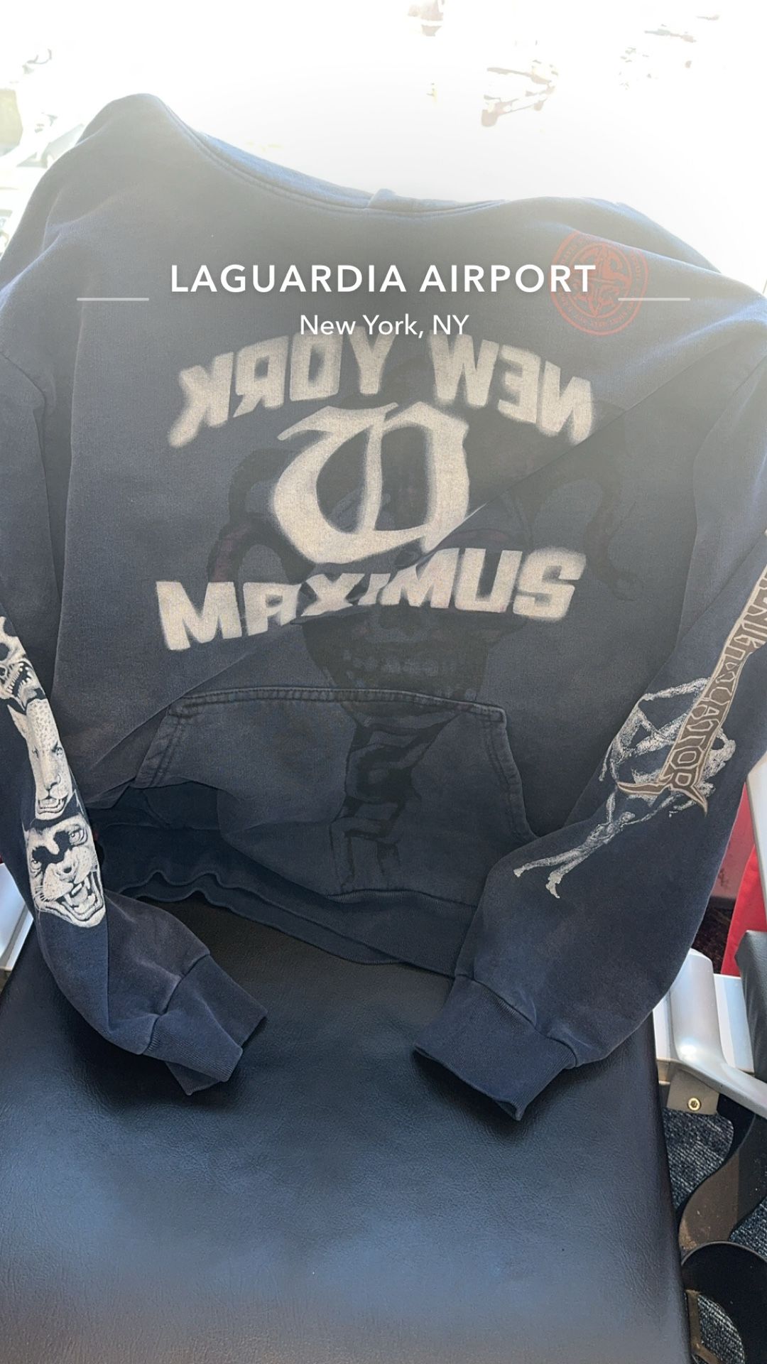 Travis Scott New York Hoodie Blue