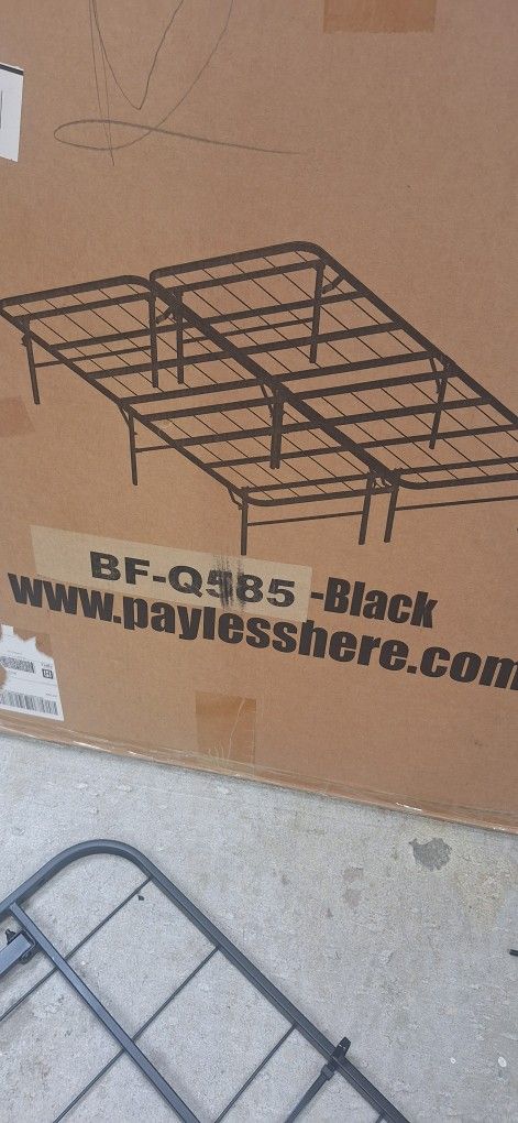 Queen size bed frame.
