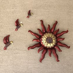 Metal Yard Art Patio Decor Handcrafted 