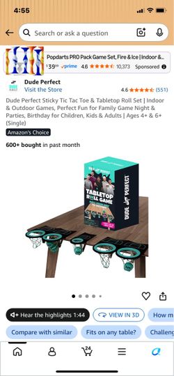 New dude perfect tabletop roll game