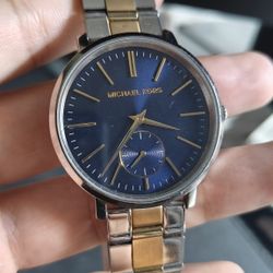 Michael Kors MK3523 Jaryn Blue Dial Two Tone Stainless Steel Women's Watch