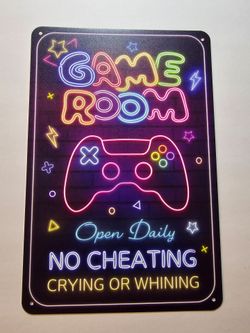 Game room sign