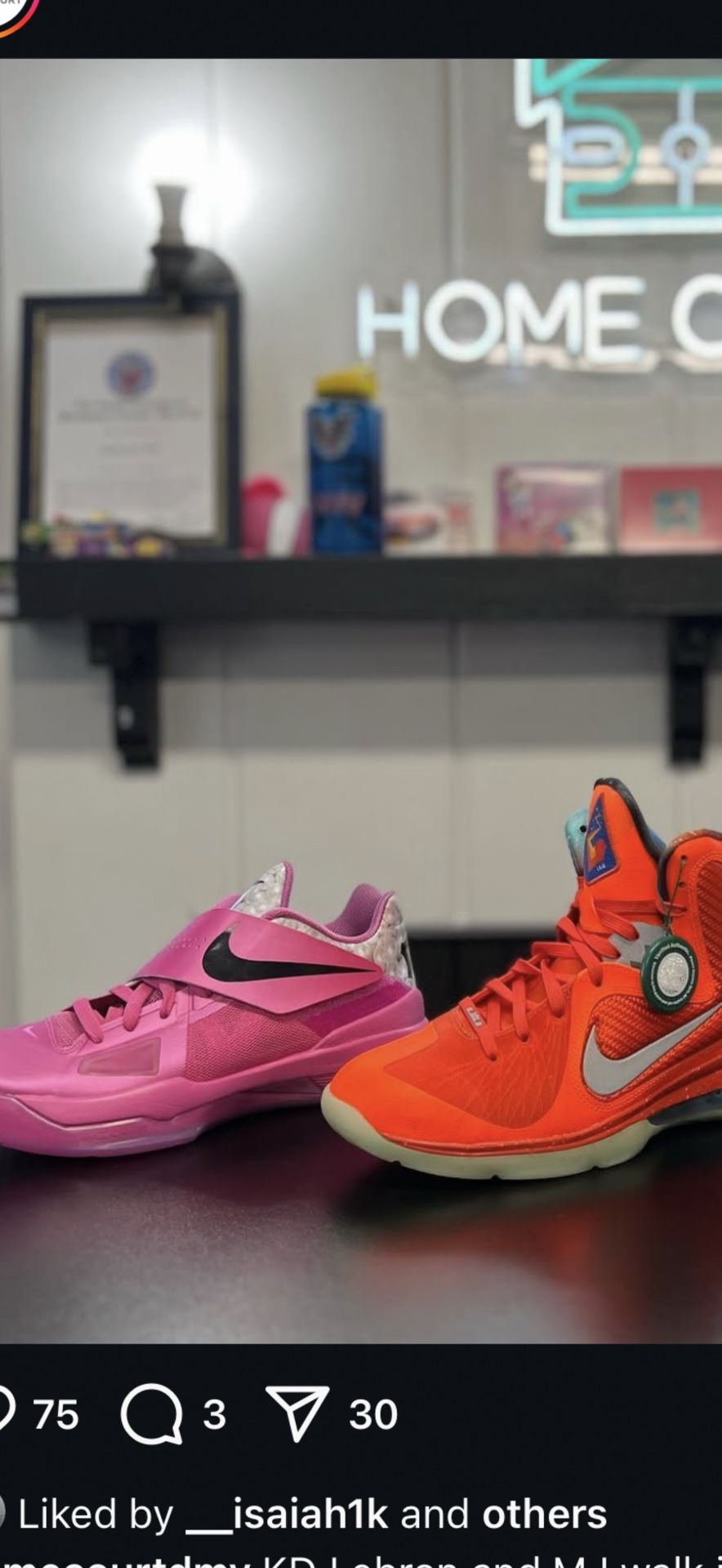 Kd 4 Aunt Pearl LeBron 9 Big Bangs Both Size 8.5