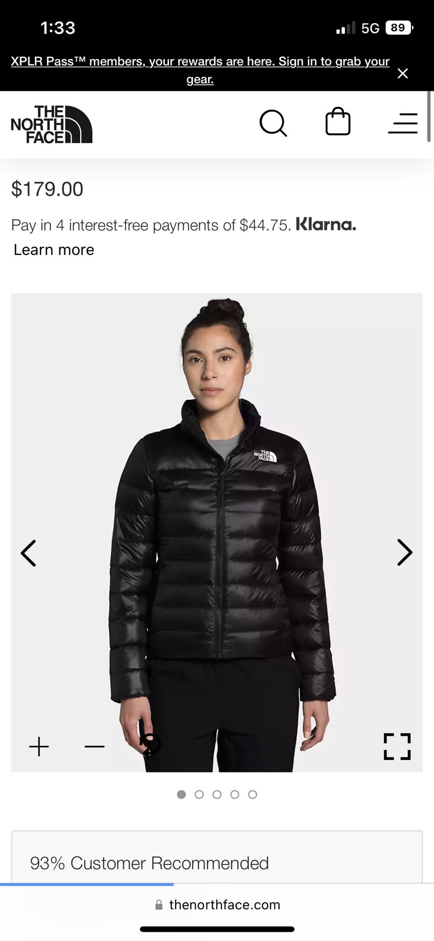 North face Rain Jacket /puffer