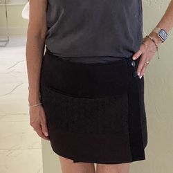 Black Wrap Around Skirt