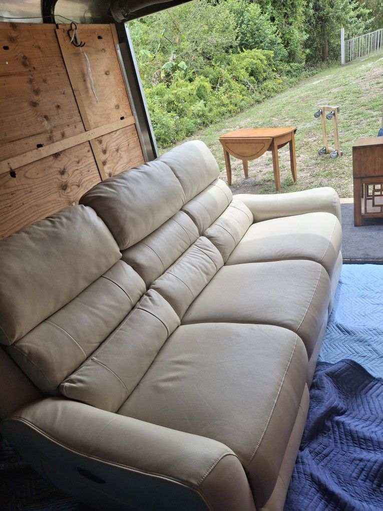 Beautiful Leather Powered Sofa