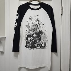 New Disney  The Nightmare Before Christmas Raglan Baseball Shirt - Size M *Pick-up In Great Bridge*