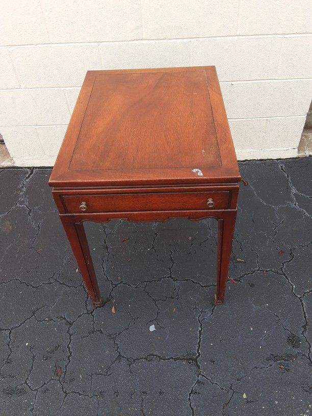 Wood End Table
