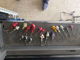 1/2oz. to 2oz. Lead jeads for fishing, 18 pcs.