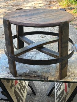 Bourbon Barrel Cocktail/ End Table