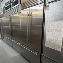 36” Built-In French Door Refrigerator/Freezer (Classic Series, Stainless, Tubular Handle) Brand: Sub-Zero Model: CL3650UFD/S/T