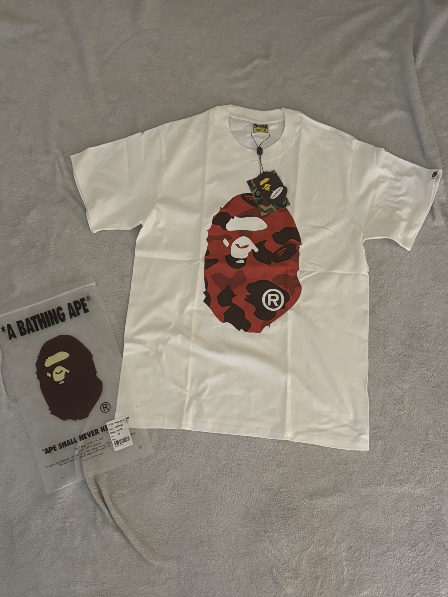 Bape Camo T shirt White/Red