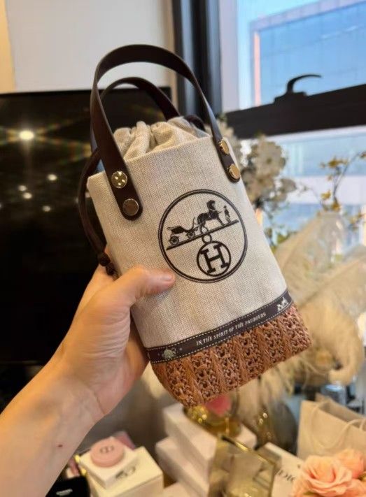 Hermes Dust Bag Modification Pocket Bag|Long shoulder strap/plain model available Counter Points Gift Handmade Limited Edition