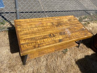 Wooden coffee table