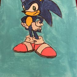 Sonic The Hedgehog Painting 