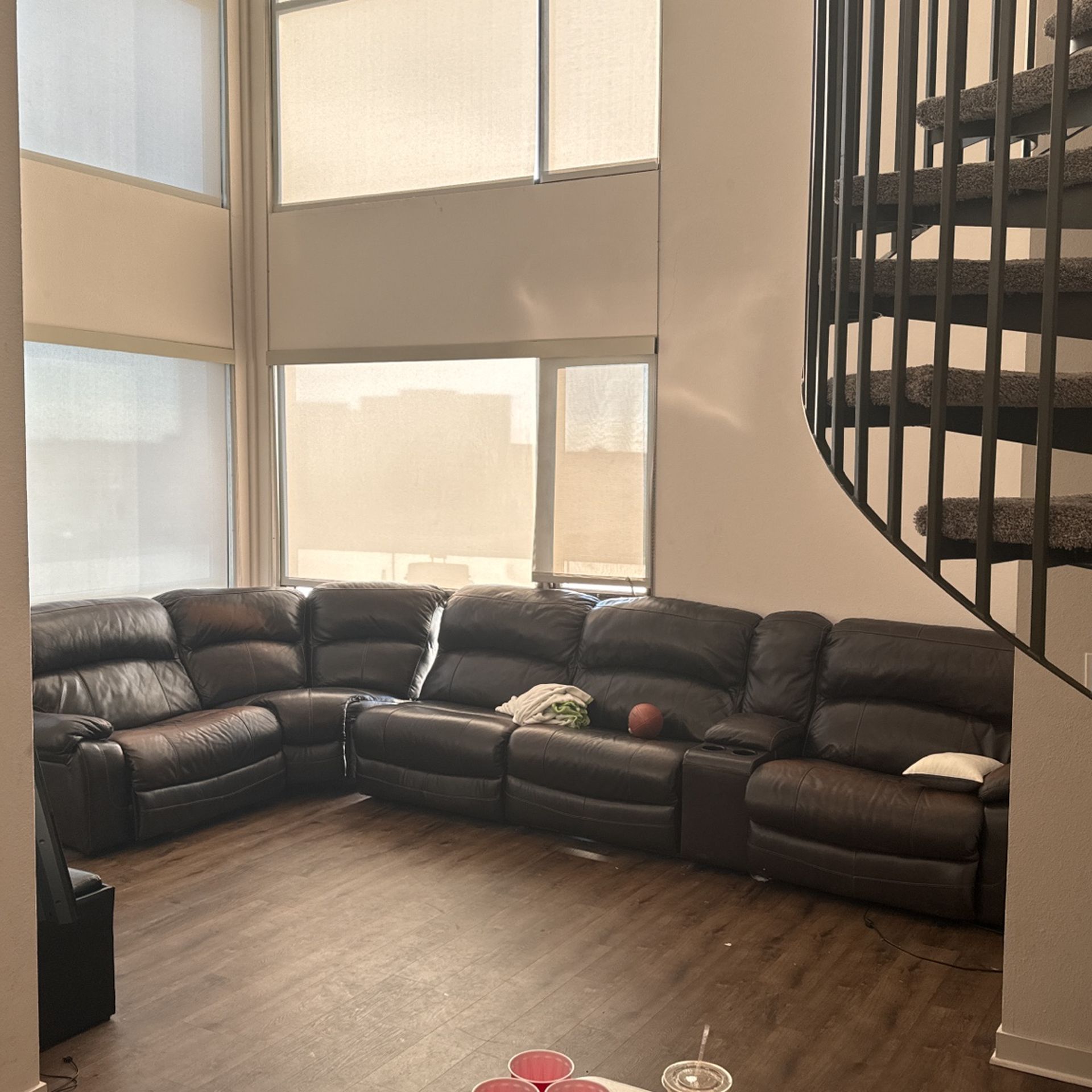 16 Ft Leather Couch
