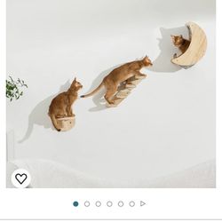 HapyKitys Moon Hammock Set Stairs Cat Shelf