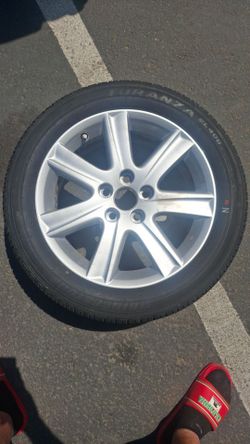 brand new Toyota wheel and tire