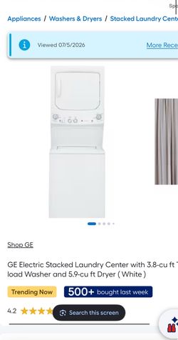 Stackable Washer and Dryer