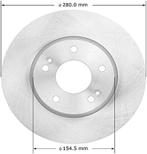 Disc Brake Rotor Front Bendix PRT5991 Fits Kia Forte, Kia Koup, Kia Soul