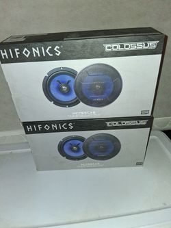 HIFONICS 2 PAIRS 6.5 INCH 2 WAY 125 WATTS SHRLLOW MOUNT CAR SPEAKER