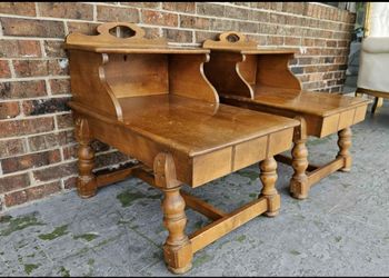 Pair Of Vintage American Maple Side Tables 25x31x20" great for a project 